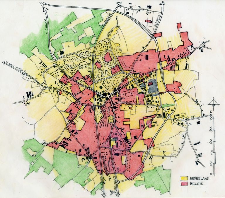 Map of Baarle-Nassau and Baarle-Hertog